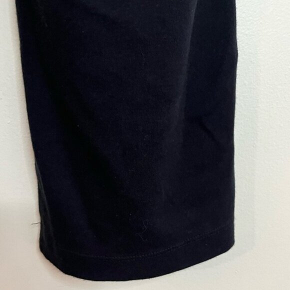 Lands’ End Black Cotton Knit Wide-Leg Pants – Size 1X (16W-18W) - Picture 5 of 9